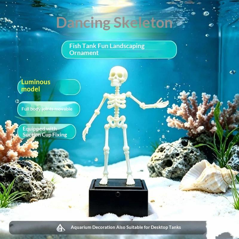 Aquarium Fish Sale - ホットセール 3Dプリント ダンシングスケルトン アクアリウムバブラー エアチューブで作動するエアドライブ式 魚タンク