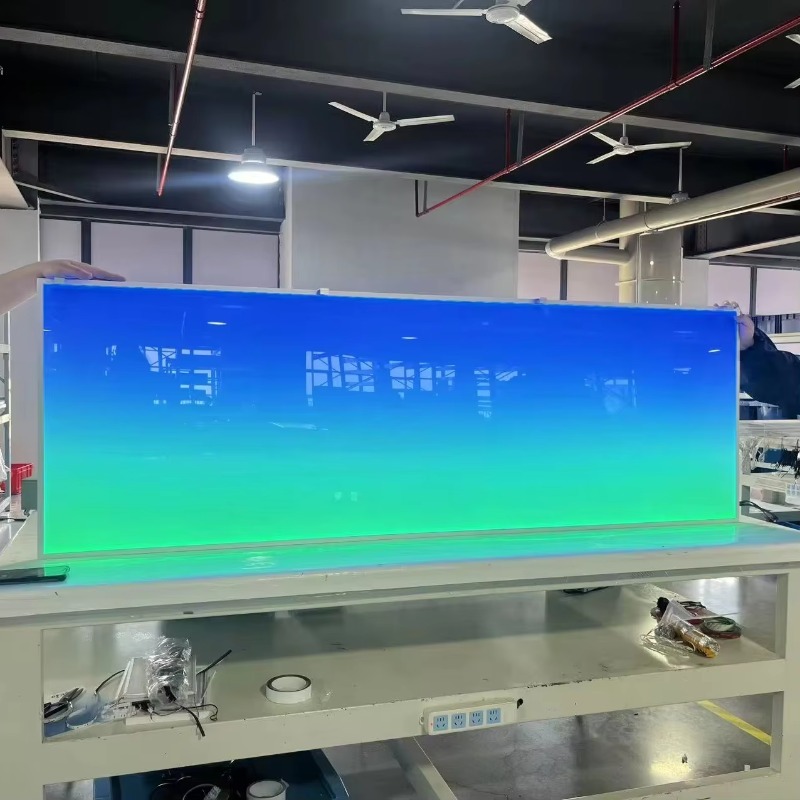 Aquarium Fish Rate - 水槽用アクリルグラデーションRGB LED背景ボード（カスタマイズ可能なフレーム、IP44等級付き）