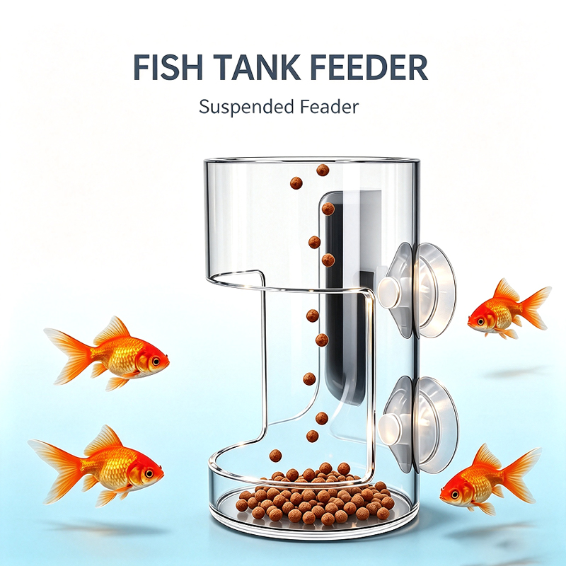 Aquarium Fish Parrot - 滑り止め加工のオウム、魚、カメ用の水槽フィッシュフードフローティングフィーディングリング、吊り下げ式フィーディングラウンドリング、鯉、大型水槽用フローティングリング