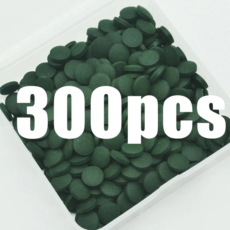 Aquarium Fish Eggs - 50-300 個高純度スピルリナ錠剤螺旋状海藻濃縮お気に入りペットフード魚クリスタルレッドシュリンプ魚フード水族館
