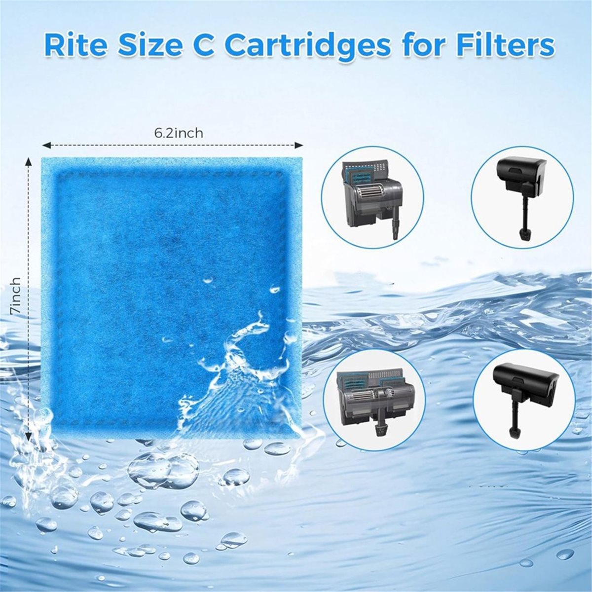 Aquarium Fish Rate - 《最高評価》10個入り水槽フィルター交換カートリッジ、ペンギンフィルター275/375用フィッシュタンクカートリッジ
