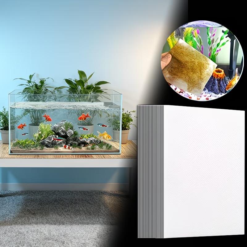 ホット50/300枚入り水槽用吸色シート フィルターシート  - Aquarium Fish Yellow のレビューと価格