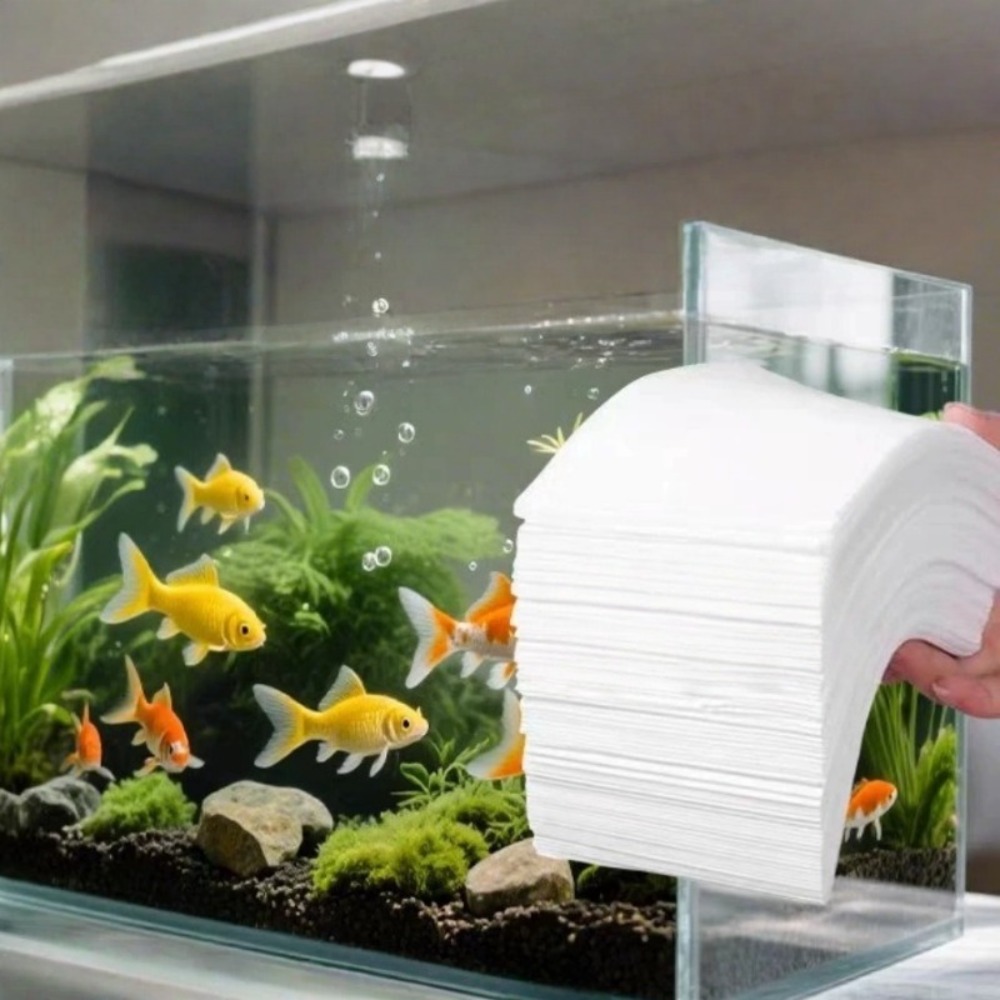 50 個の水槽用不純物除去紙不織布黄ばみ防止水槽水浄化クリー - Aquarium Fish Yellow のレビューと価格