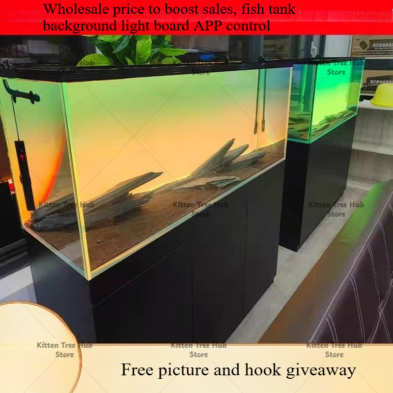 水槽背景ボード LED水槽草タンク ホワイトライト RGB  - Aquarium Fish Rainbow のレビューと価格