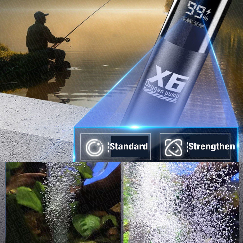 ポータブル充電式両用酸素エアレーターポンプ、国境を越えた供給 - Wild Aquarium Fish のレビューと価格