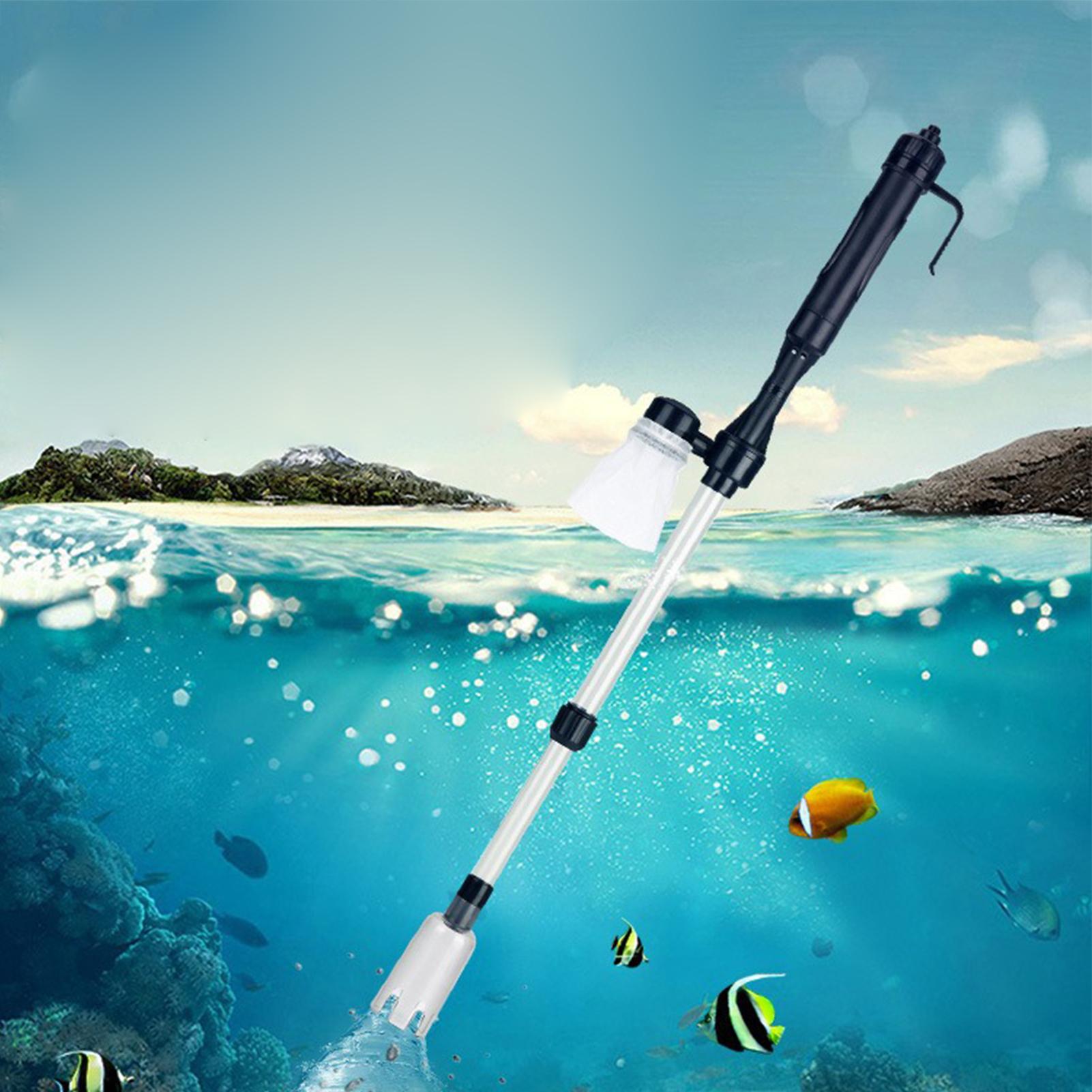 ホットセール中！水槽用電動調整式ポータブルUSB砂吸い機、オ - Aquarium Fish Sale のレビューと価格