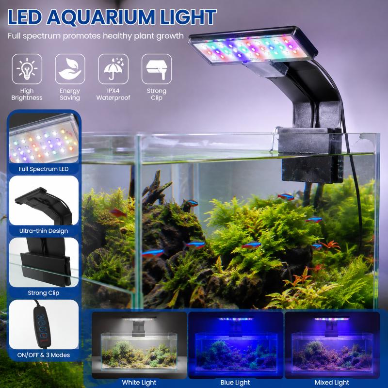 水槽用LED照明 超薄型 防水 長寿命ランプ 水草の成長促進 - Aquarium Fish With Long Lifespan のレビューと価格