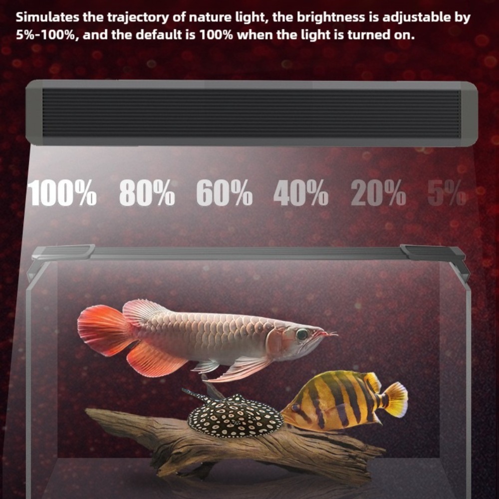 水槽用LEDライト、調光可能な魚タンクライト、アロワナ日焼け - Aquarium Fish Parrot のレビューと価格