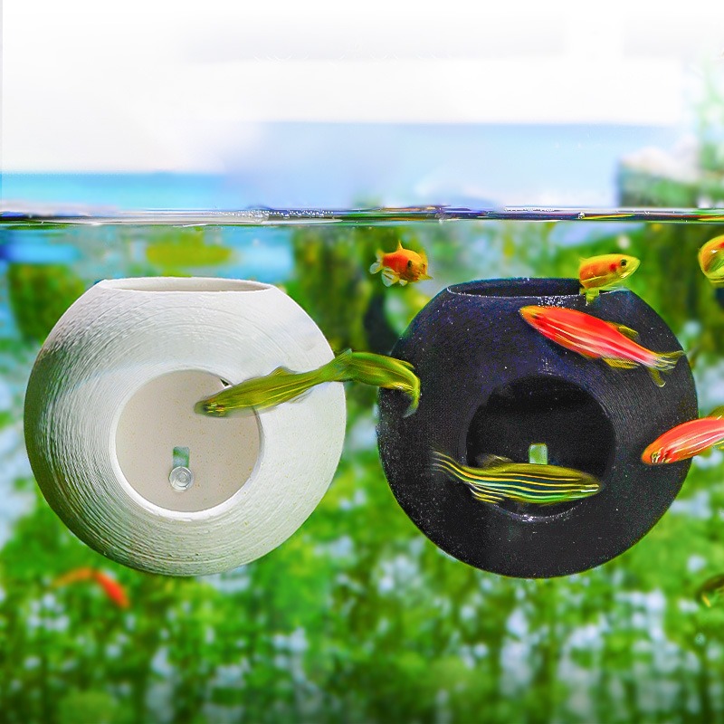 水槽用クリエイティブオーナメント 3Dプリント球形シェルター - Aquarium Fish Parrot のレビューと価格