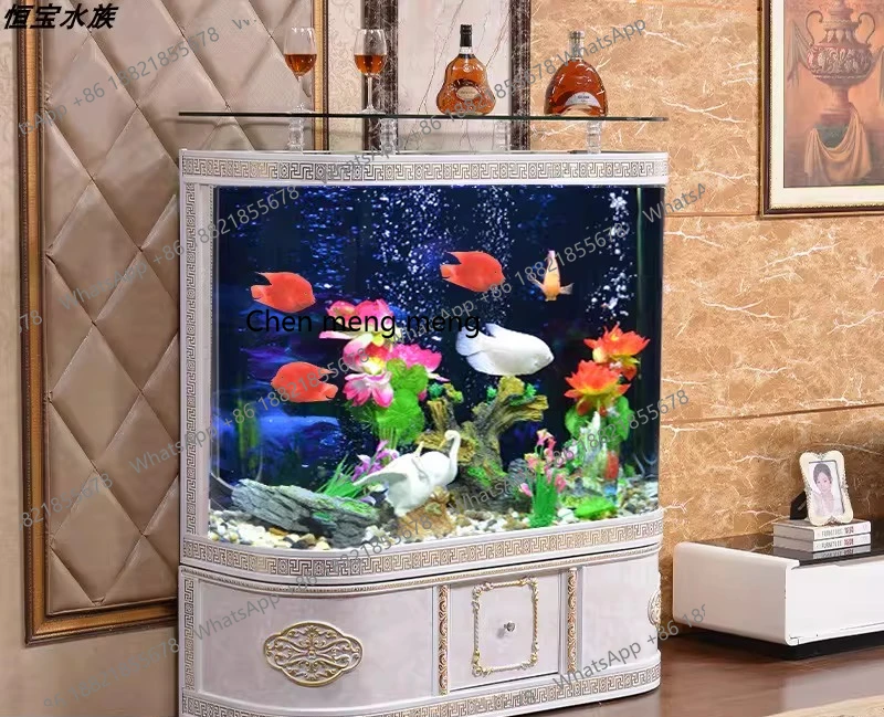 ヨーロッパ風ライトラグジュアリー、シンプルモダンな曲線型水槽 - Aquarium Fish Sale のレビューと価格