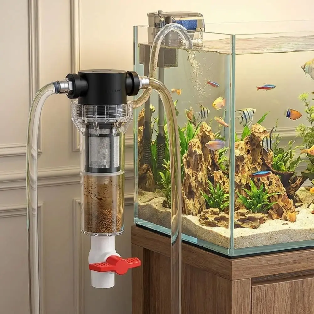 1/2 3/4メスネジ式水槽用糞分離器 精密ろ過 効率的な分 - Aquarium Fish Rate のレビューと価格