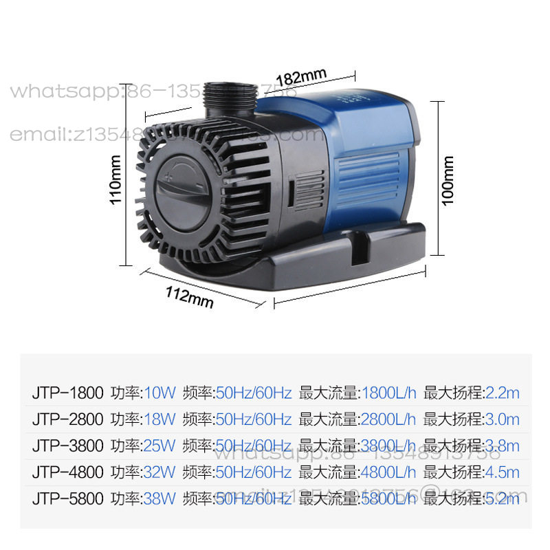 工場直販 JTP1800-5800 水中ポンプ 水槽ポンプ  - Aquarium Fish Sale のレビューと価格