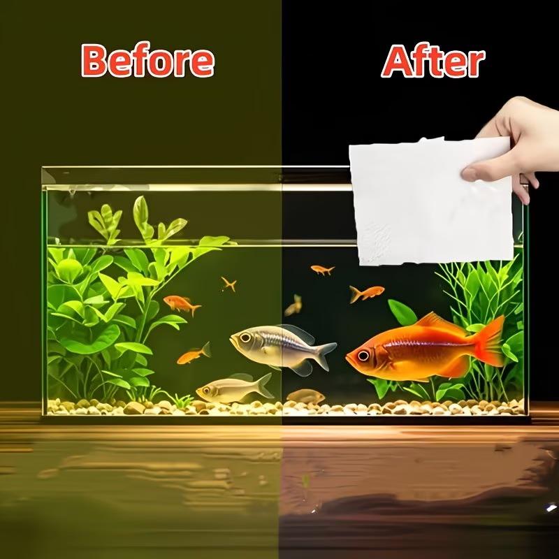 新しい 50/300 個水族館の色吸収シートフィルターシート - Aquarium Fish Yellow のレビューと価格