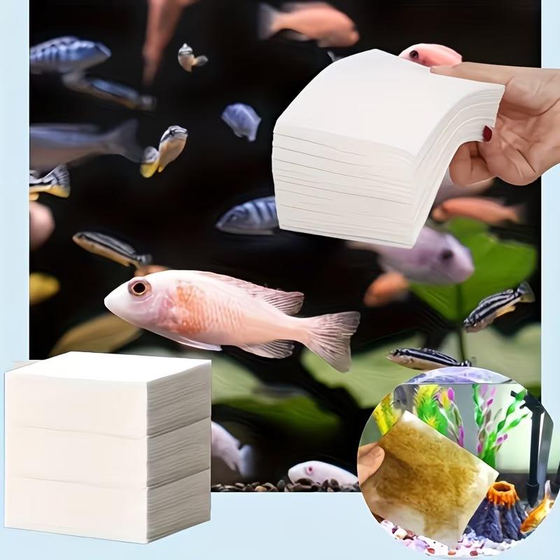 新しい 50/300 個水族館の色吸収シートフィルターシート - Aquarium Fish Yellow のレビューと価格