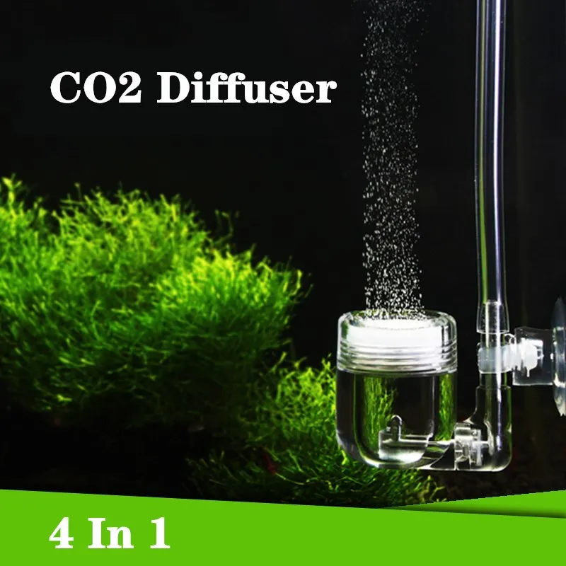 水槽用4in1 CO2ディフューザー、ガラス製タンクバブルリ - Co2 Diffuser Planted のレビューと価格