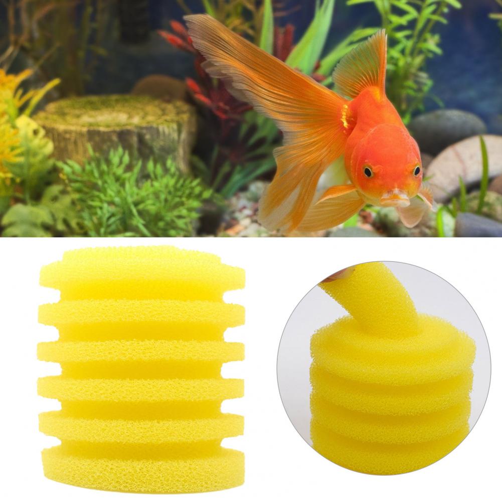 水槽スポンジユニバーサル再利用可能な簡単な操作ラウンド黄色水 - Aquarium Fish Yellow のレビューと価格