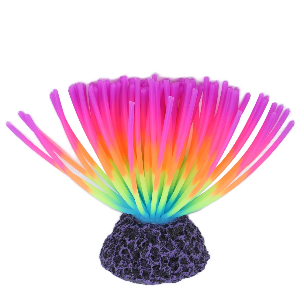 カラフルな水槽用シリコンサンゴ 蛍光機能付き シリコン製シミ - Aquarium Fish Rainbow のレビューと価格