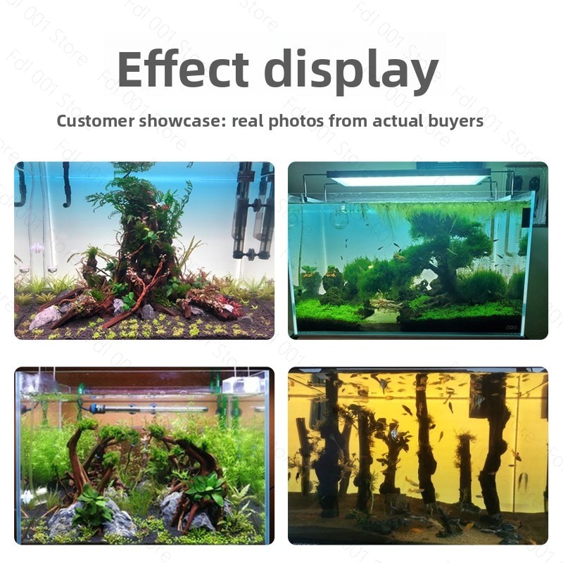 水槽背景ボード LED水槽草タンク ホワイトライト RGBレ - Aquarium Fish Rainbow のレビューと価格