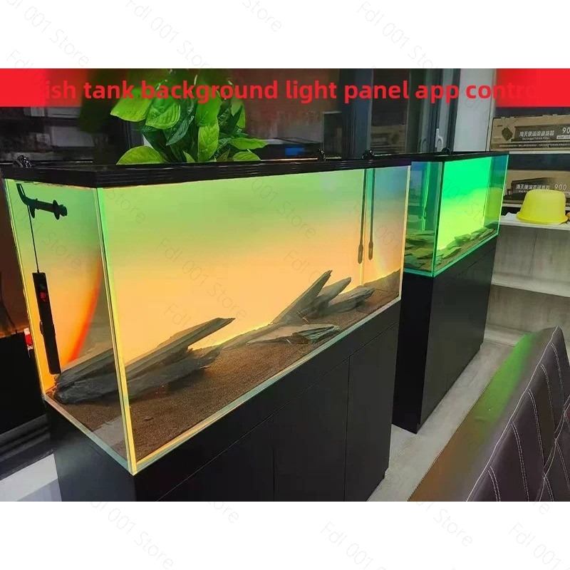 水槽背景ボード LED水槽草タンク ホワイトライト RGBレ - Aquarium Fish Rainbow のレビューと価格